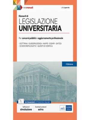 cover image of [EBOOK] Elementi di Legislazione universitaria